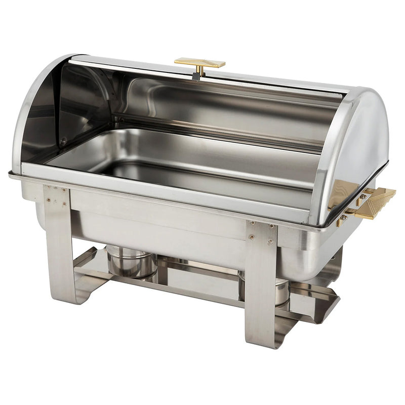 Winco C-5080 - Dallas Full-Size Chafer - Roll Top Cover