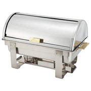 Winco C-5080 - Dallas Full-Size Chafer - Roll Top Cover