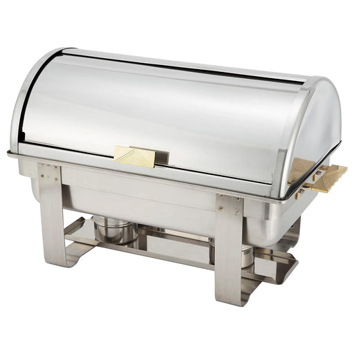 Winco C-5080 - Dallas Full-Size Chafer - Roll Top Cover