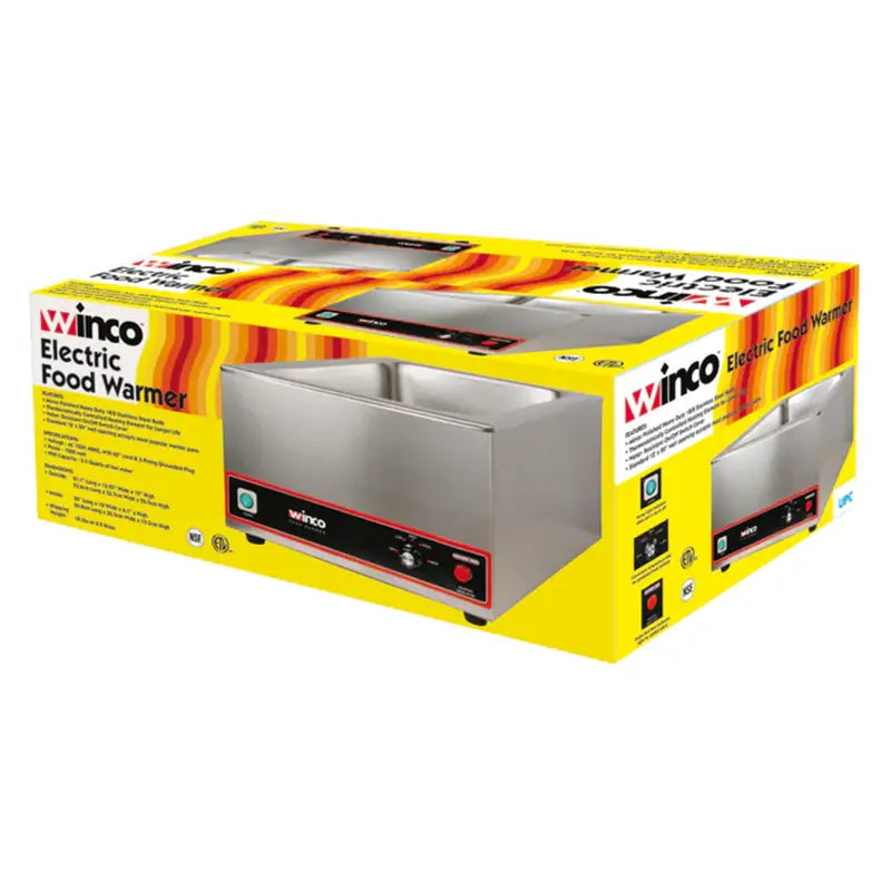 Winco FW-S500 - 12"W Countertop Food Warmer - (1) Full-Size Pan