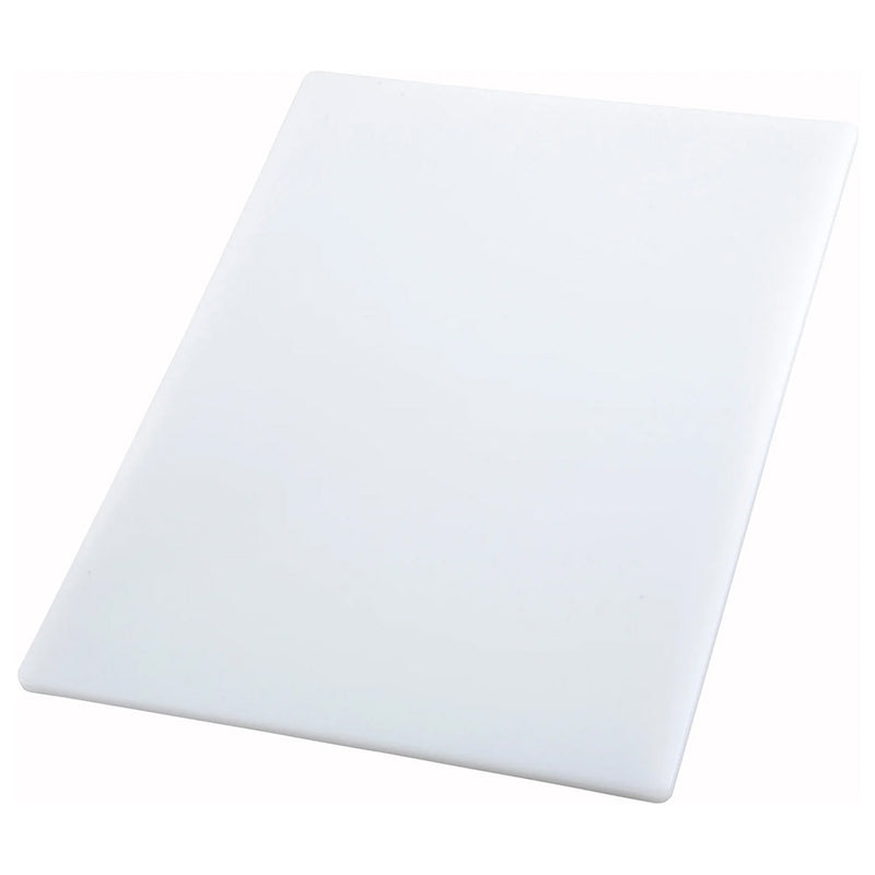 Winco CBWT-1218 - 12" x 18" Cutting Board - Polyethylene - White