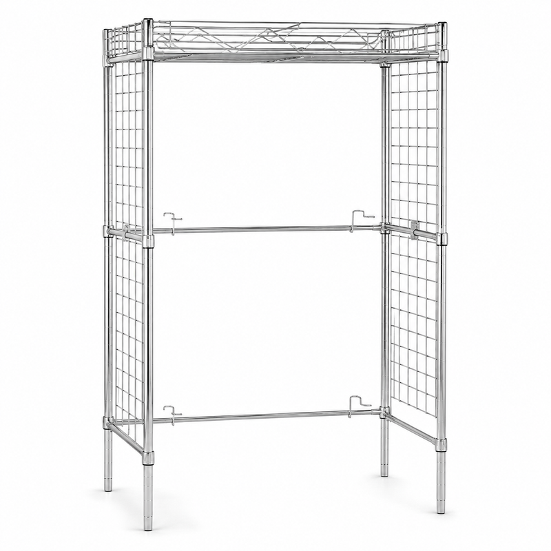AMCO MR12448CP - Mixer Accessory Rack - Open Top Shelf - Chrome - 24"D x 48"L