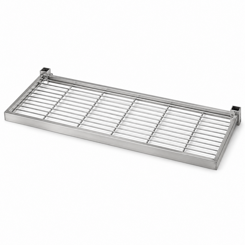 AMCO II AC1848CP - Cantilever Wall Shelf - Chrome - 18"D x 48"L