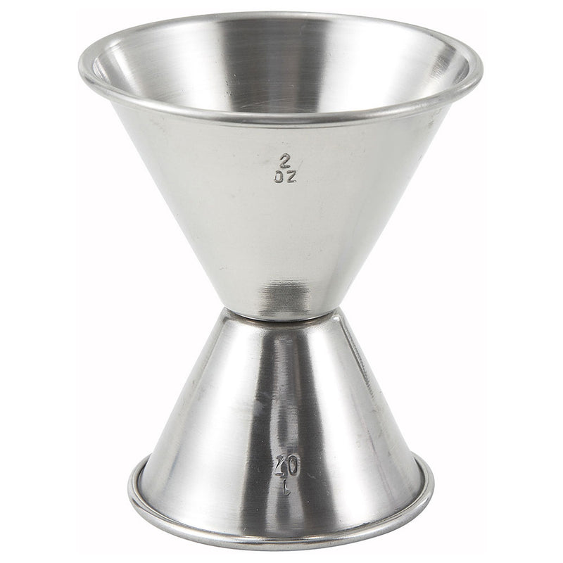 Winco J-5 - Vaso medidor de 1 oz x 2 oz - Acero inoxidable
