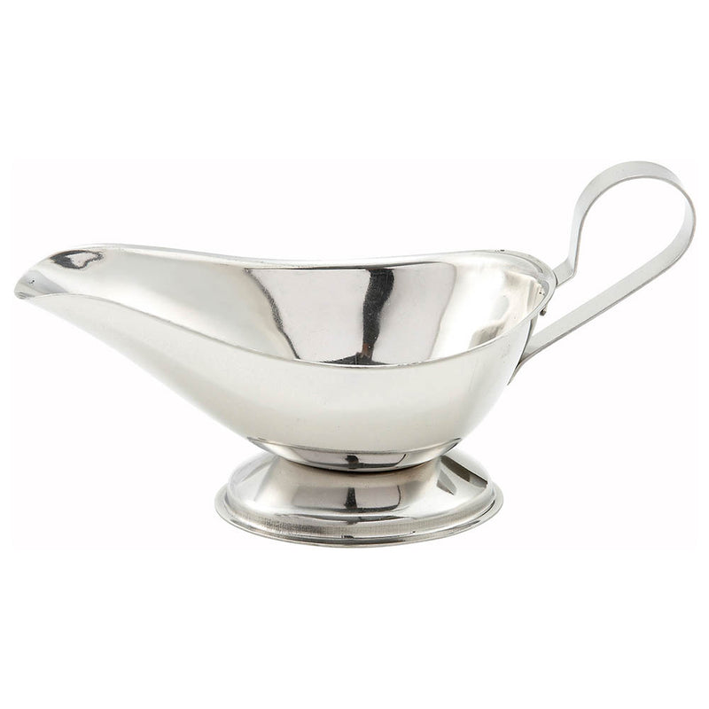 Winco GBS-3 - 3 Oz. Sauce / Gravy Boat - Stainless Steel