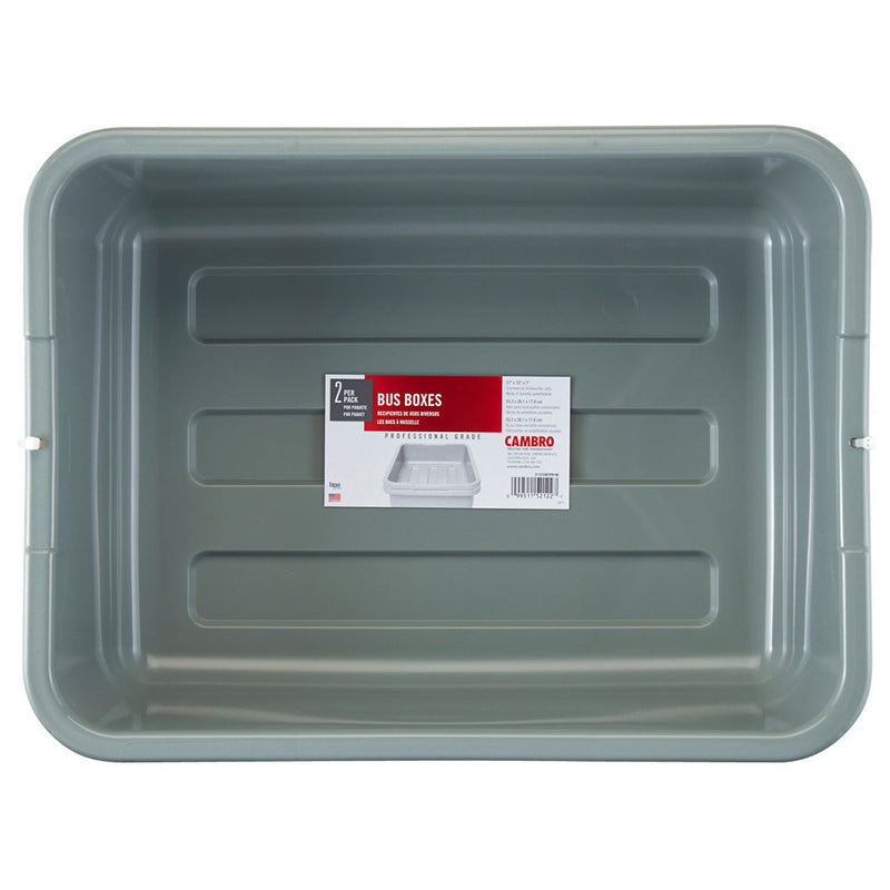 Cambro 21155CBP - 5"D Bus Box / Dish Tote - Heavy-Duty - Choose Color