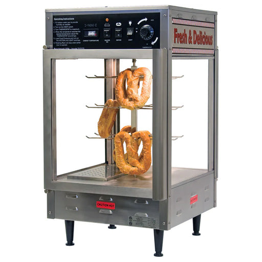 Winco 51012 - Heated Display Cabinet - Rotating - Up to 12" Pizzas