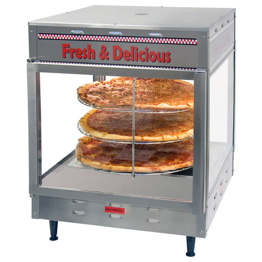 Winco 51018 - Heated Display Cabinet - Rotating - Up to 18" Pizzas