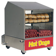 Winco 60048 - Countertop Hot Dog Steamer - Stainless Steel