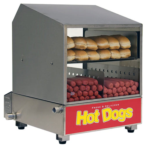 Winco 60048 - Countertop Hot Dog Steamer - Stainless Steel
