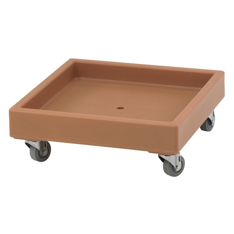 Cambro CD2020157 - Camdolly - For 20" x 20" Dish Racks - Coffee Beige