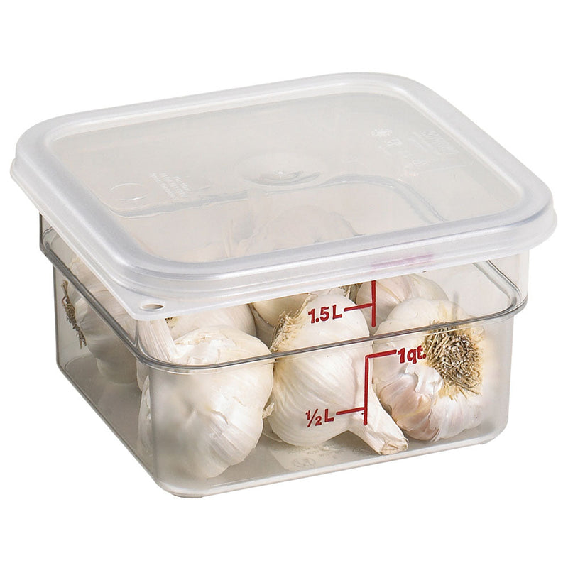 Cambro 2SFSCW135 - CamSquare Classic Storage Container - 2 Qt. - Clear