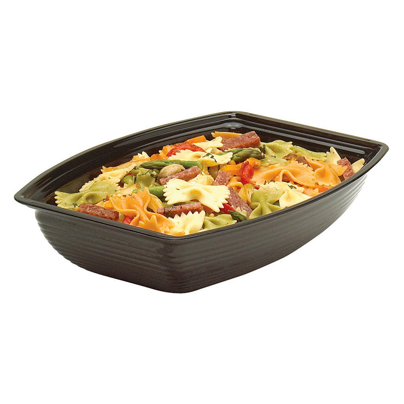 Cambro RSB1014CW - 10" x 14" Ribbed Rectangular Display Bowl - 5 Qt. Capacity - Choose Color