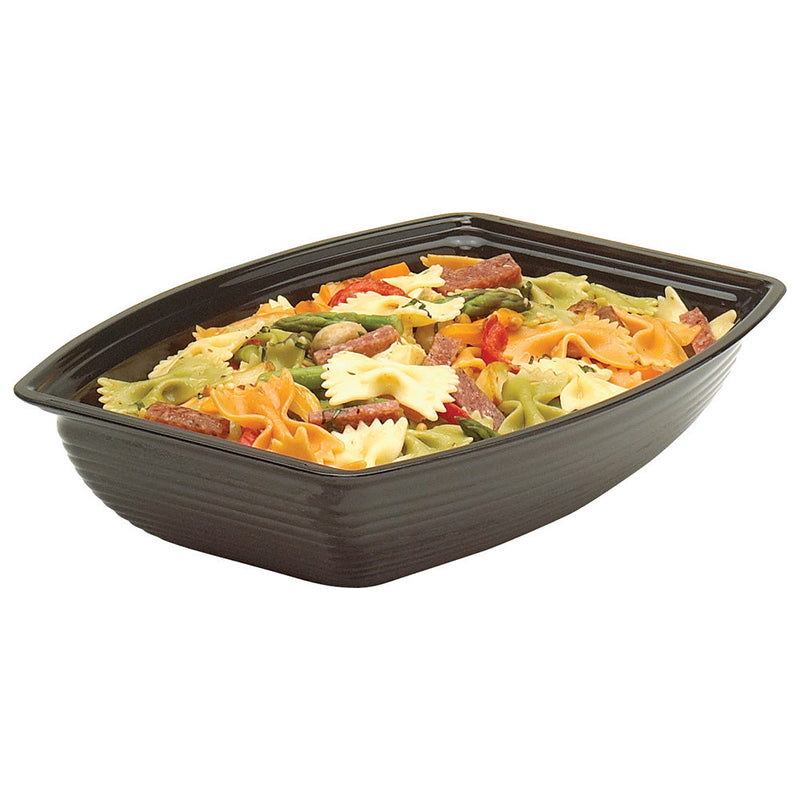 Cambro RSB1419CW - 14" x 19" Ribbed Rectangular Display Bowl - 12.5 Qt. Capacity - Choose Color