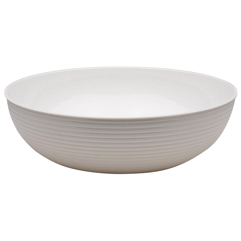 Cambro RSB12CW - 12" Round Ribbed Display Bowl - 5.8 Qt. Capacity - Choose Color