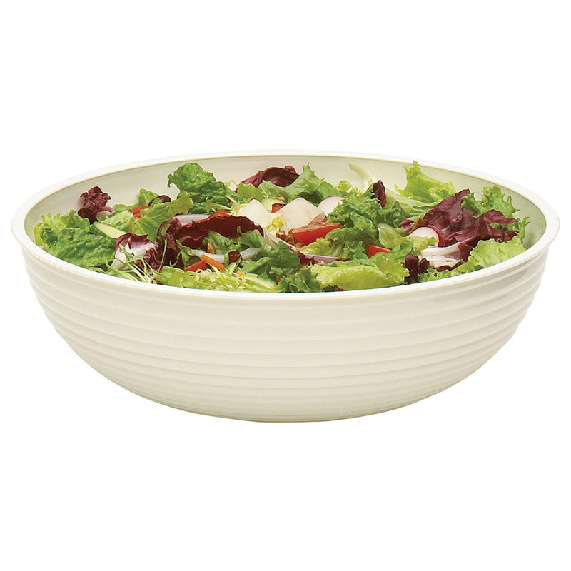 Cambro RSB15CW - 15" Round Ribbed Display Bowl - 11.2 Qt. Capacity - Choose Color