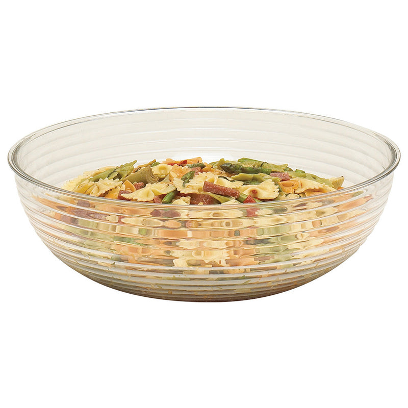 Cambro RSB15CW - 15" Round Ribbed Display Bowl - 11.2 Qt. Capacity - Choose Color