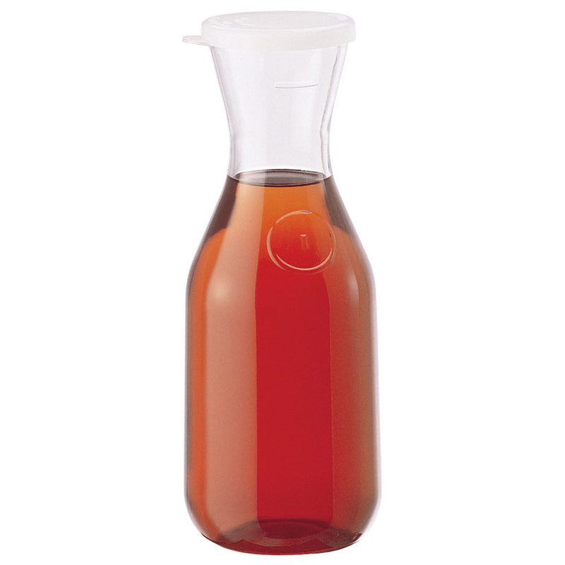 Cambro WW1000CW135 - Camliter Plastic Carafe with Lid - 1 Liter - Clear