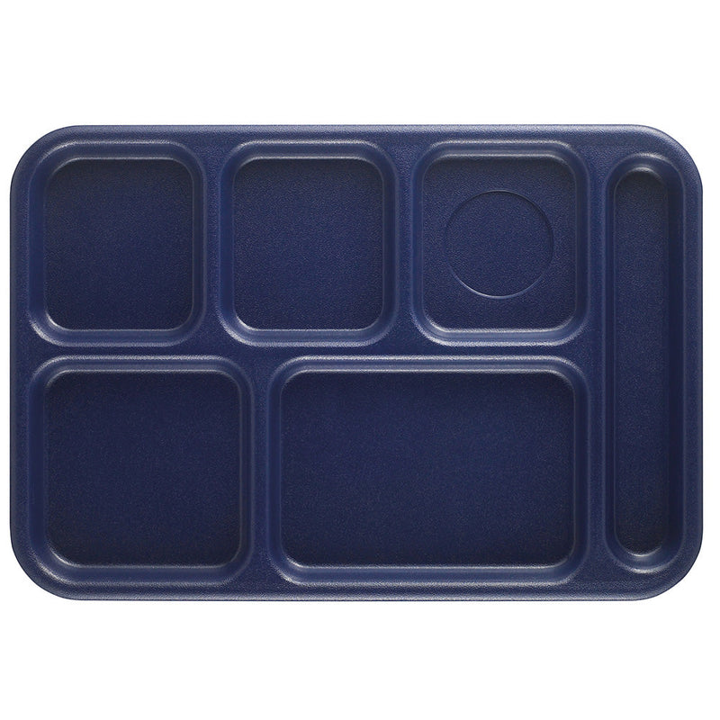 Cambro BCT1014 - 10" x 14-1/12" School Lunch Tray - 6 Compartments - Choose Color