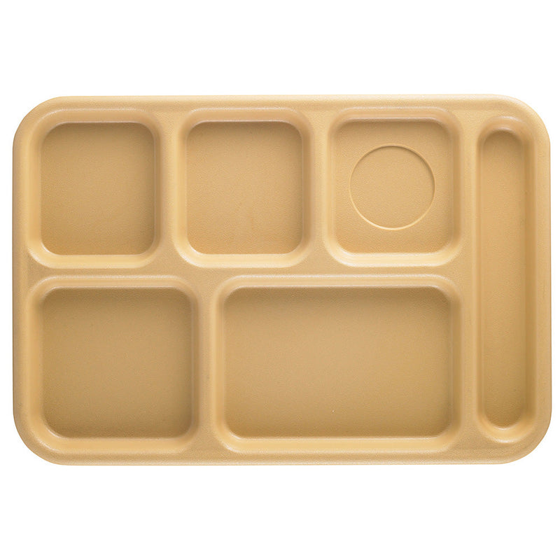 Cambro BCT1014 - 10" x 14-1/12" School Lunch Tray - 6 Compartments - Choose Color