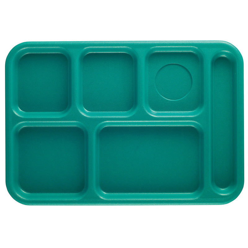 Cambro BCT1014 - 10" x 14-1/12" School Lunch Tray - 6 Compartments - Choose Color