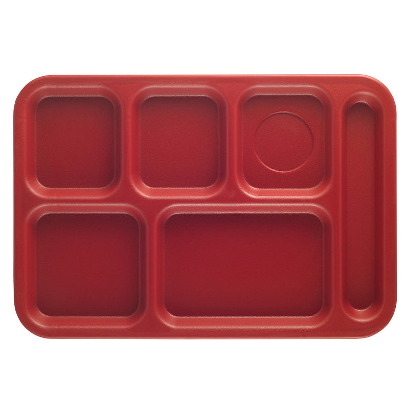 Cambro PS1014 - 10" x 14" School Lunch Tray - 6 Compartments - Choose Color
