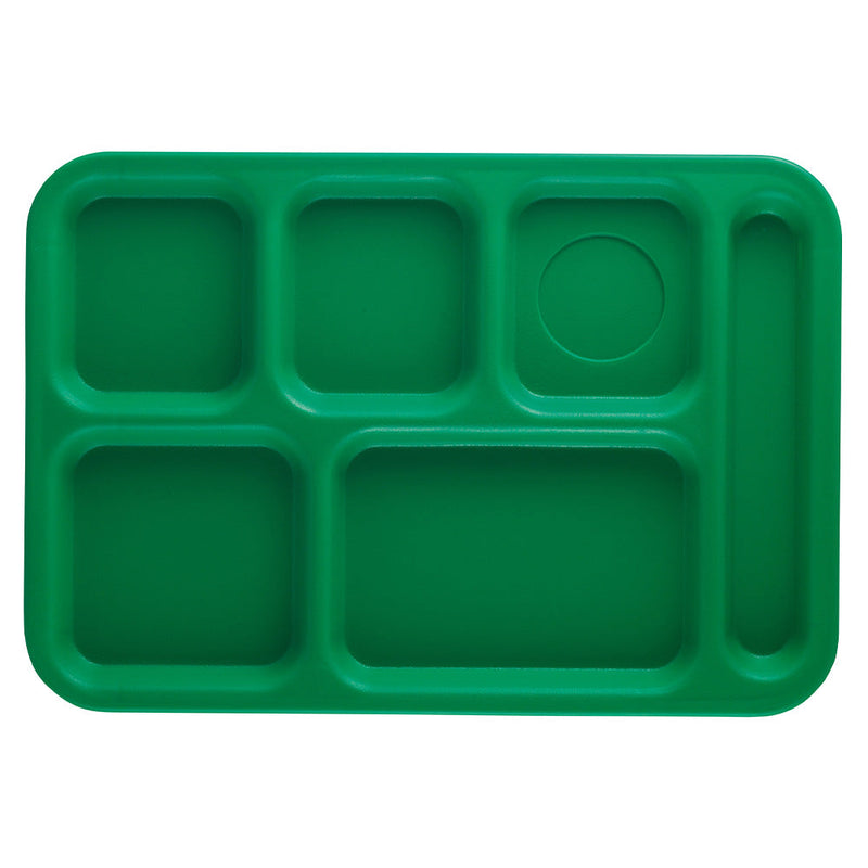 Cambro PS1014 - 10" x 14" School Lunch Tray - 6 Compartments - Choose Color