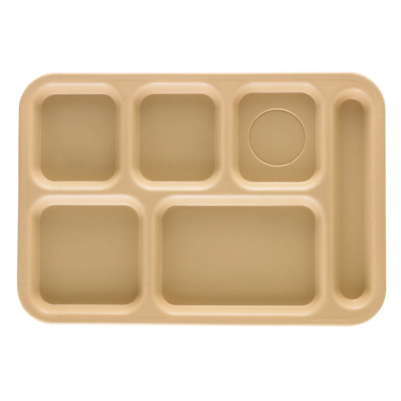 Cambro PS1014 - 10" x 14" School Lunch Tray - 6 Compartments - Choose Color