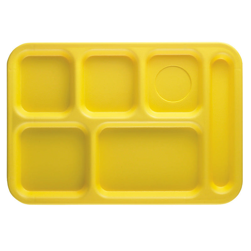 Cambro PS1014 - 10" x 14" School Lunch Tray - 6 Compartments - Choose Color