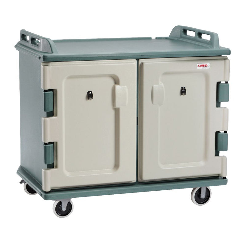 Cambro MDC1520S20401 - 38"W Meal Delivery Cart - Front Load - Slate Blue