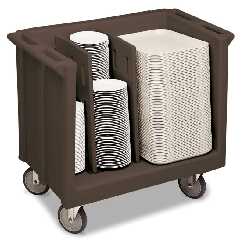 Cambro TDC30 - 38"W Adjustable Tray / Dish Cart - (2) Adjustable Dividers - Choose Color