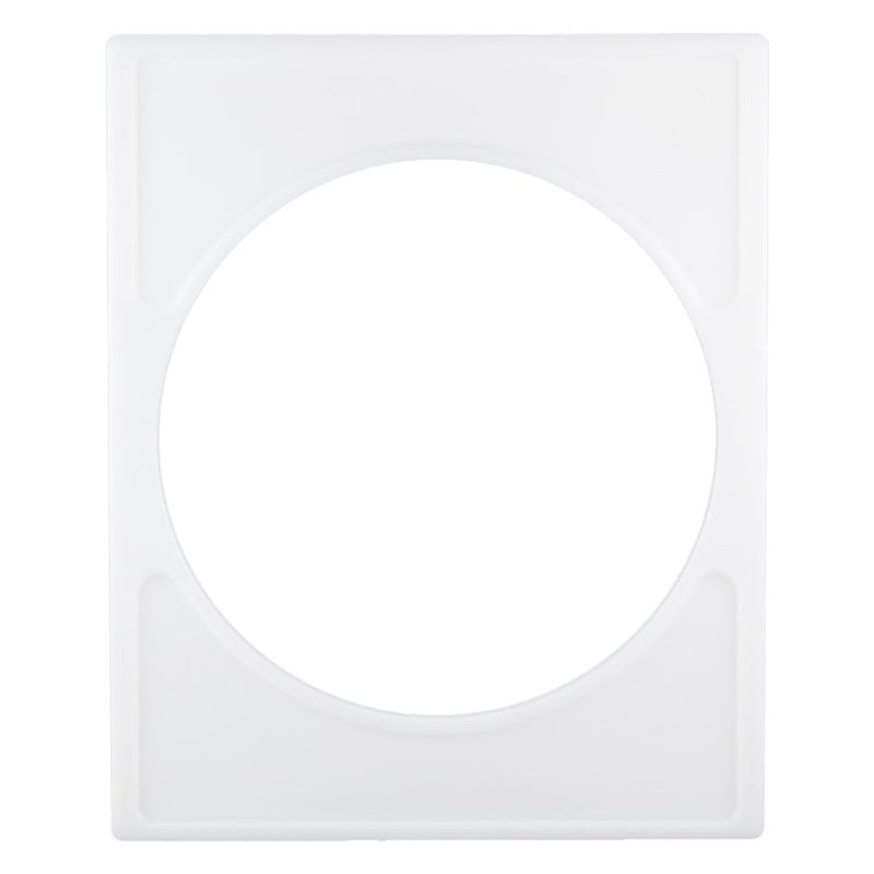Cambro SBH18148 - Food Bar Template - Holds 18"D Salad Bowl - White