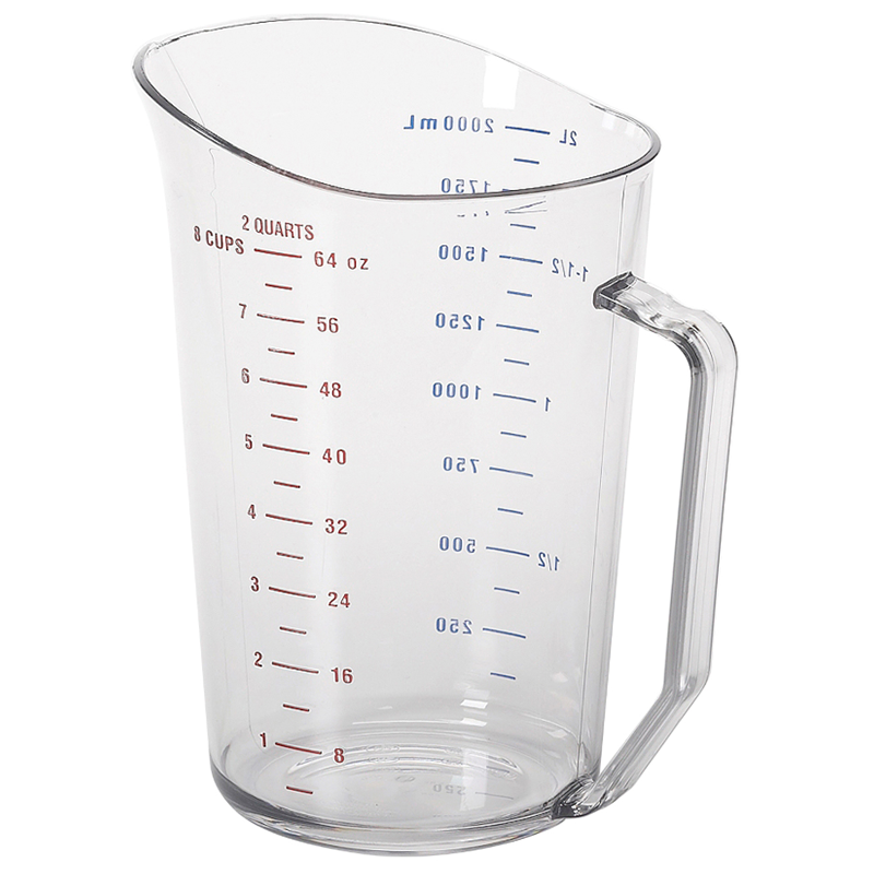 Cambro 200MCCW135 - Camwear Measuring Cup - 2 Qt. Capacity - Clear