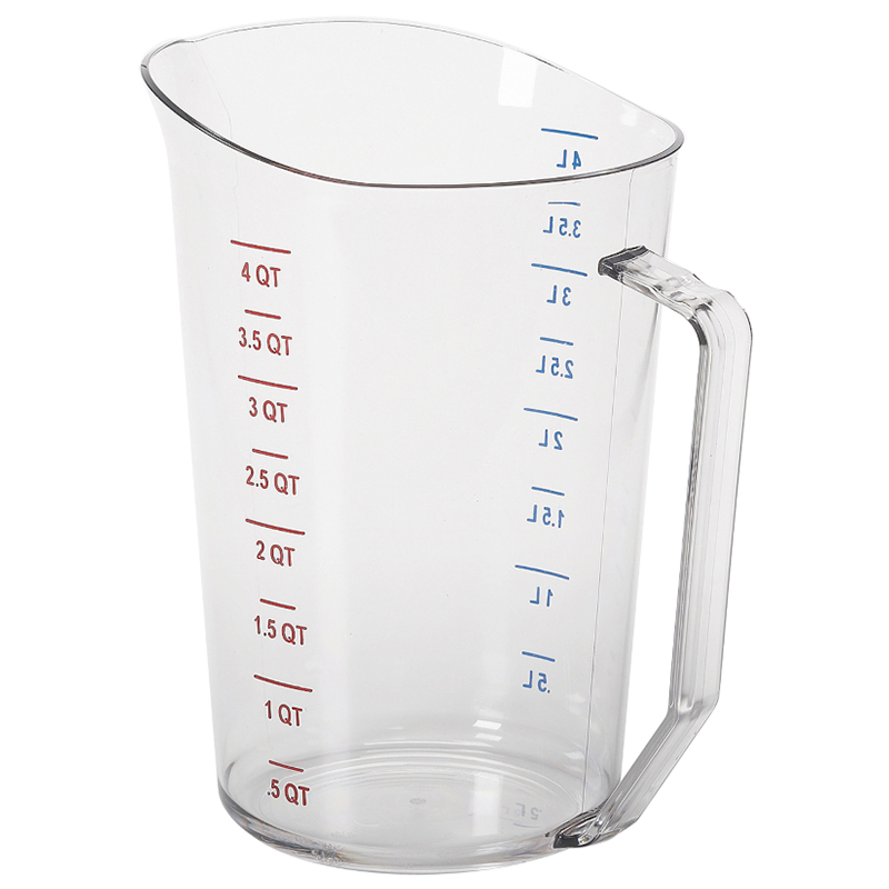 Cambro 400MCCW135 - Camwear Measuring Cup - 4 Qt. Capacity - Clear