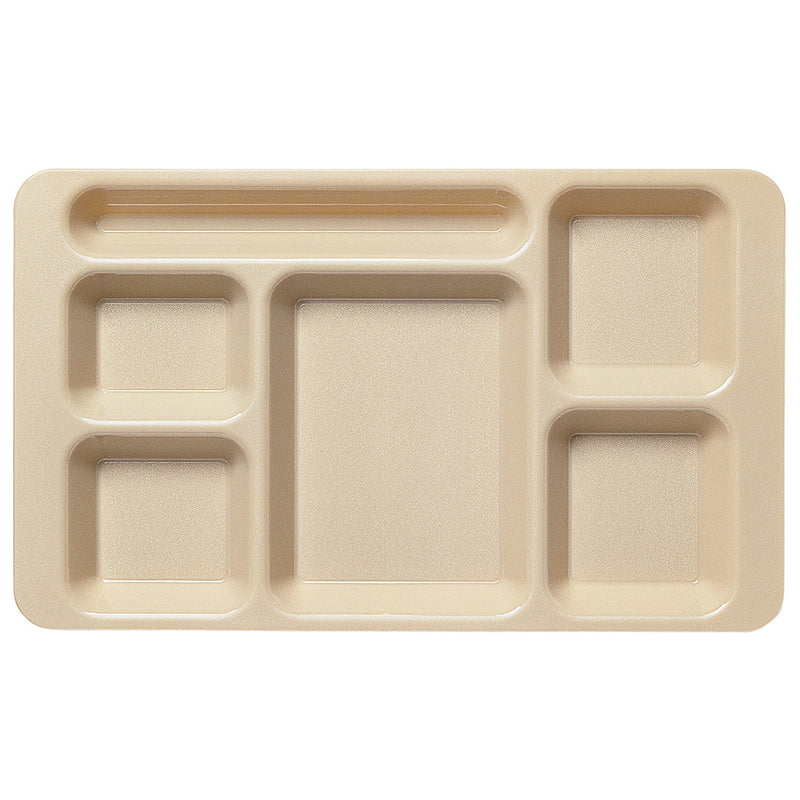 Cambro 1596CW - 9" x 15" School Lunch Tray - 6 Compartments - Choose Color