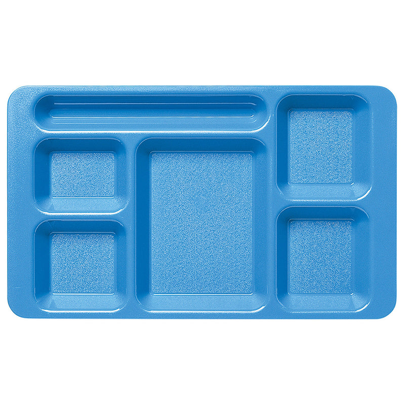 Cambro 1596CW - 9" x 15" School Lunch Tray - 6 Compartments - Choose Color