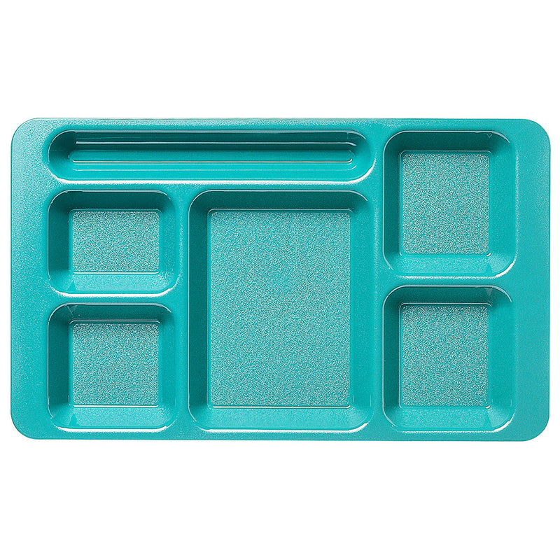 Cambro 1596CW - 9" x 15" School Lunch Tray - 6 Compartments - Choose Color