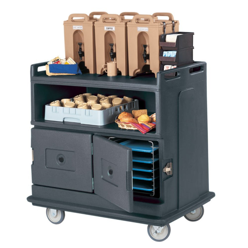 Cambro MDC24 - 30"W Beverage Service Cart - Recessed Top - Choose Color