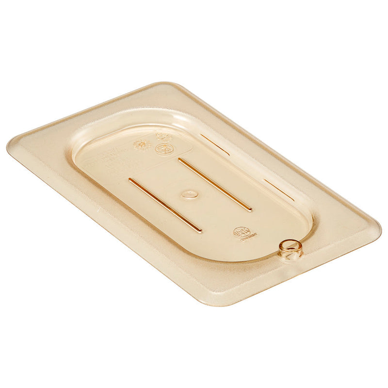 Cambro 90HPC150 - High Heat Flat Cover - Ninth-Size - Amber