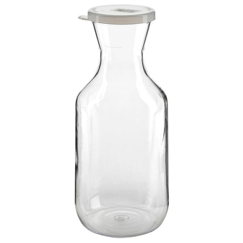 Cambro WW1500CW135 - Camliter Plastic Carafe with Lid - 1-1/2 Liter - Clear