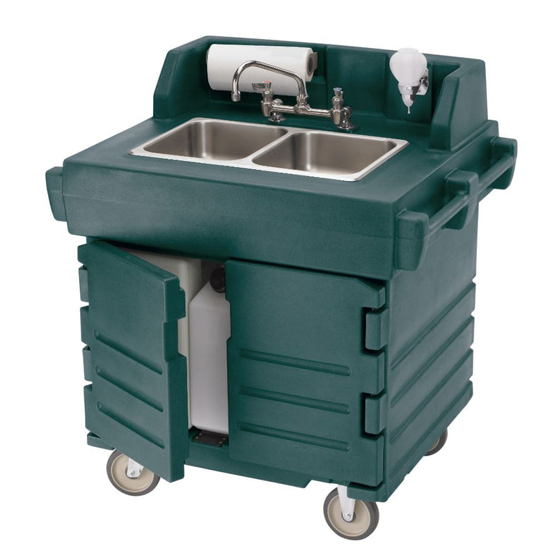 Cambro KSC402 - 33"W Camkiosk Hand Wash Cart - On-Board Water Heater - Choose Color