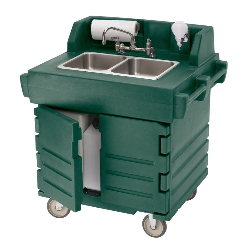 Cambro KSC402 - 33"W Camkiosk Hand Wash Cart - On-Board Water Heater - Choose Color