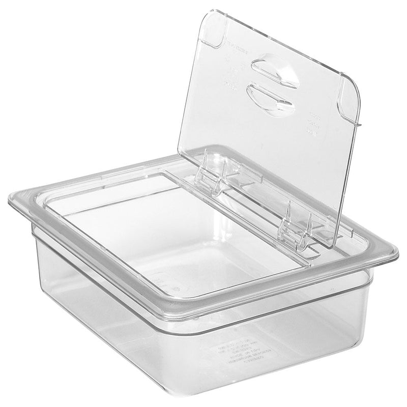 Cambro 20CWL135 - Food Pan Cover with FlipLid - Half-Size - Clear