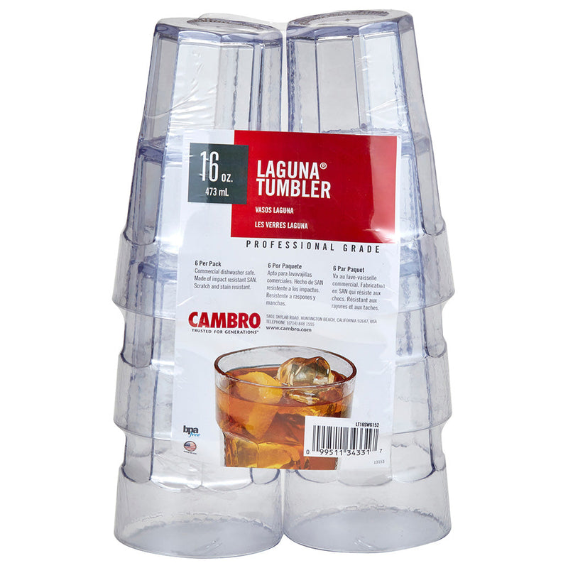Cambro LT16 - 16 Oz. Tumbler - Laguna - Choose Color