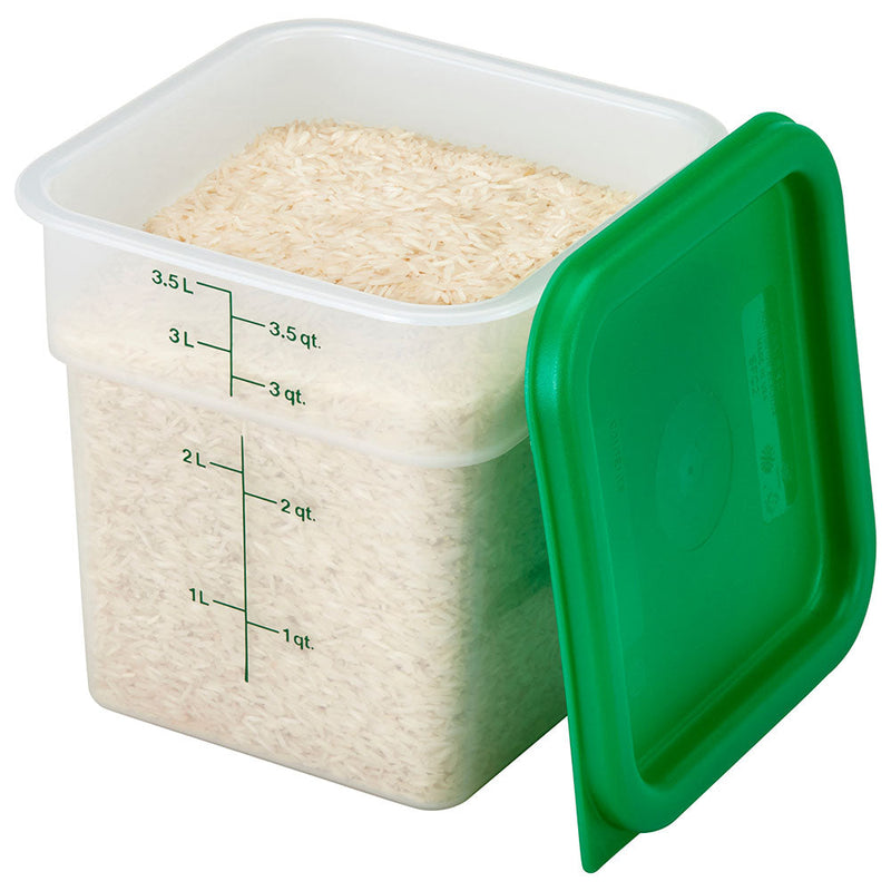 Cambro 4SFSPP190 - CamSquare Classic Storage Container - 4 Qt. - Translucent