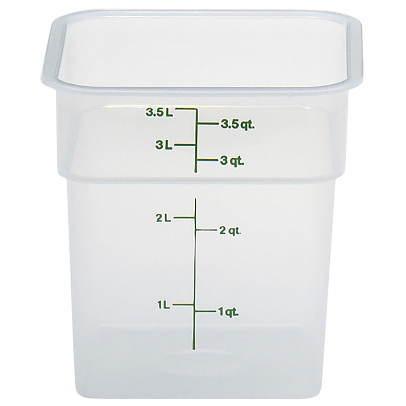 Cambro 4SFSPP190 - CamSquare Classic Storage Container - 4 Qt. - Translucent