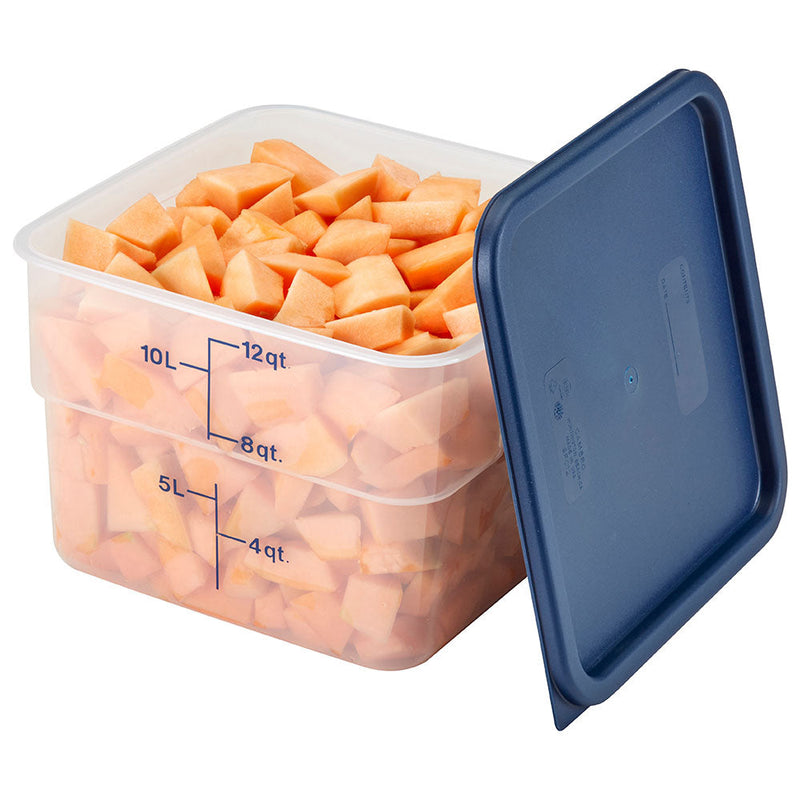 Cambro 12SFSPP190 - CamSquare Classic Storage Container - 12 Qt. - Translucent