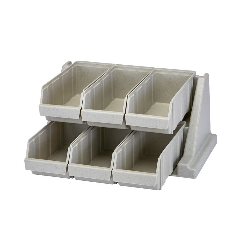Cambro 6RS6 - 20"W Versa Organizer Rack - (6) Bins in (2) Rows - Choose Color