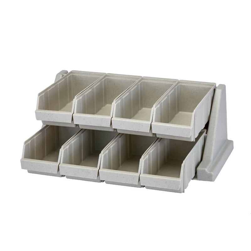 Cambro 8RS8 - 25"W Versa Organizer Rack - (8) Bins in (2) Rows - Choose Color