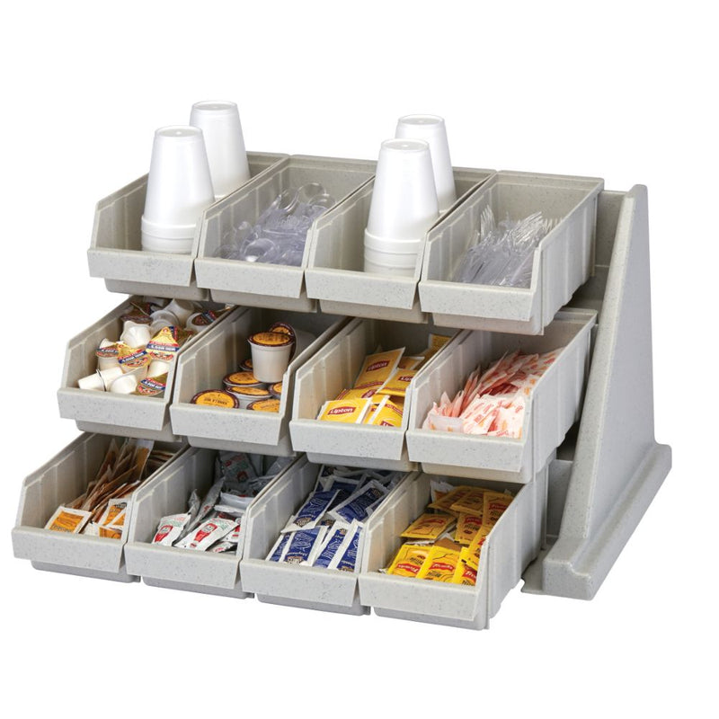 Cambro 12RS12 - 25"W Versa Organizer Rack - (12) Bins in (3) Rows - Choose Color